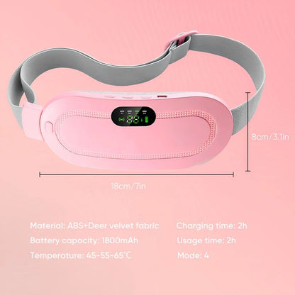 Cordless Heating Pad – 3 Heat & 4 Massage Modes, Rechargeable